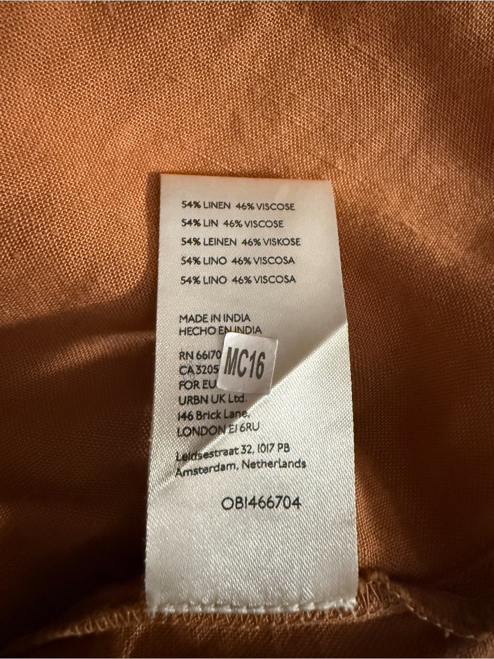 Pilcro Rust Ruffle Button-Front Shirt - Picture 2 of 7